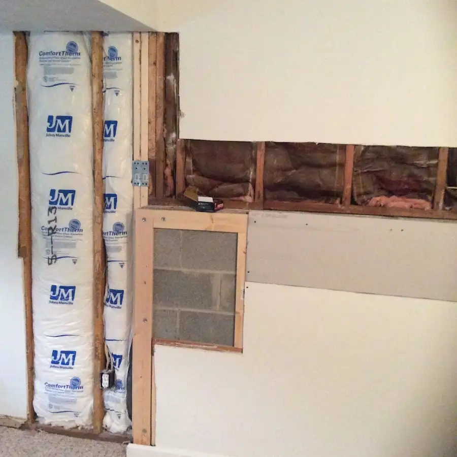 Wall insulation replacement during Structural Drying in Auburn Hills